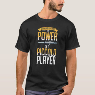 T-shirt Piccolo Instrument Music Flute Player Beginner Les