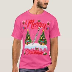 T-shirt Piccolo Music Lover Xmas Lighting Santa Piccolo Ch