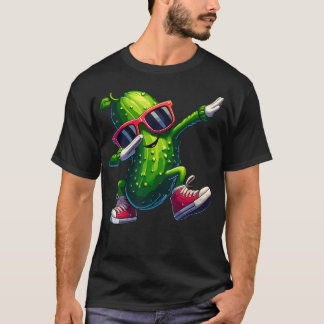 T-shirt Pickle Dabbing Funny Sunglass Cucumber Boys Girls 