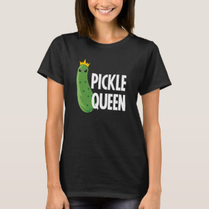 T-shirt Pickle Queen Cute Vegan Pour Femmes Filles