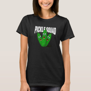 T-shirt Pickle Squad Unique Pickles au Aneth Végétalien Mi
