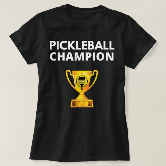 T-shirt Pickleball Champion Funny PIckleball Trophy 634 (Design devant)