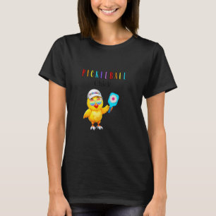 T-shirt Pickleball Chick Tee mignon Hippie Paix Aimer Pick