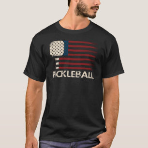T-shirt Pickleball Drapeau USA – Drôle Patriotique