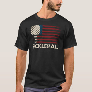 T-shirt Pickleball Drapeau USA – Drôle Patriotique