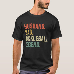T-shirt Pickleball drôle Mari papa légende Père Vintage