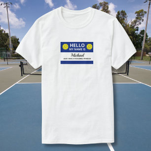 T-shirt Pickleball drôle mon nom est dépendant à