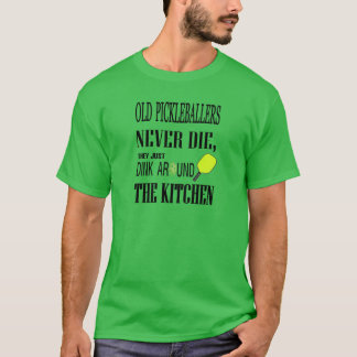 T-shirt Pickleball drôle vieux Pickleballers ne meurent