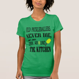T-shirt Pickleball drôle vieux Pickleballers ne meurent
