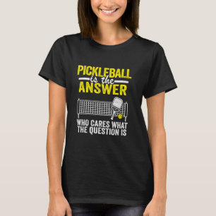 T-shirt Pickleball Est La Réponse Paddle Hommes Drôle Pick
