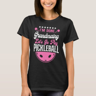 T-shirt Pickleball grand-mère Je suis fini grand-mère Allo