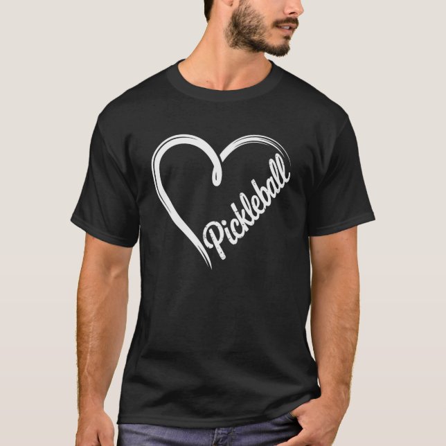 T-shirt Pickleball Heartbeat (Devant)