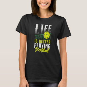 T-shirt Pickleball Jouer Pickleball