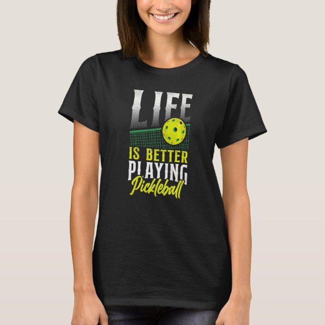 T-shirt Pickleball Jouer Pickleball (Devant)