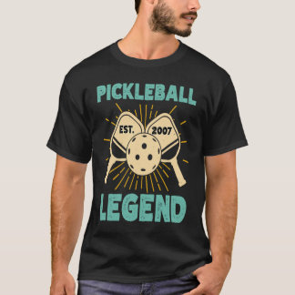 T-shirt Pickleball Legend Est 2007 Vintage Retro Legendar