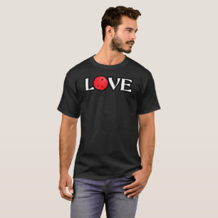 T-shirt Pickleball Love Red True Love is Pickleball