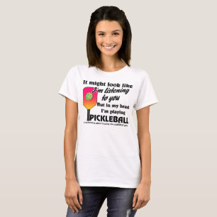 T-shirt Pickleball Lover Dans ma tête je joue au Picklebal