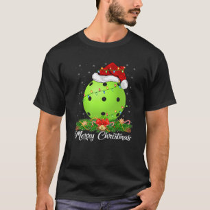 T-shirt Pickleball Lover Matching Santa Hat Pickleball Chr