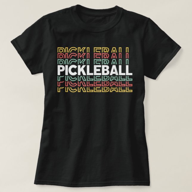 T-shirt Pickleball Men & Women Pickler Player 747 (Design devant)