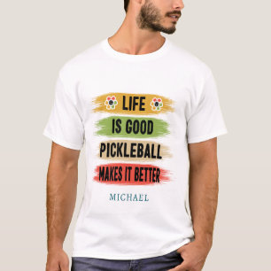 T-shirt PICKLEBALL Multicolor REND LA SITUATION MEILLEURE