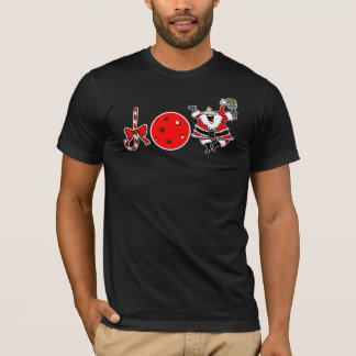T-shirt Pickleball Noël Joie Sucre de canne Père Noël Noël