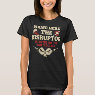 T-shirt Pickleball Nom personnalisé LE DISRUPTEUR