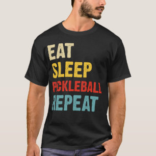 T-shirt Pickleball Passion : Manger, Dormir, Répéter