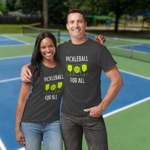 T-shirt Pickleball pour toutes les pagaies et balle