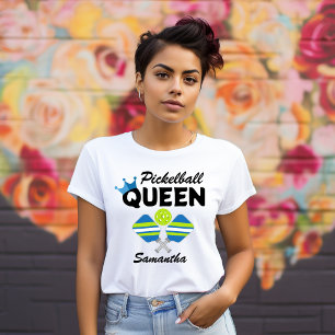 T-shirt Pickleball Queen Paddles Ball