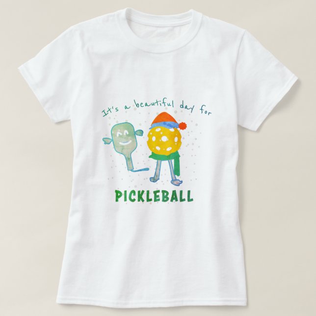 T-shirt Pickleball Sport Drôle Cool tendance Journée de Pi (Design devant)