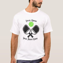 Pickleball Team Shirt Avec Nom Et Nom D'Équipe