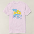 Pickleball Tropical Palm Tree Sun Votre texte pers