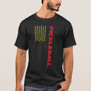 T-shirt Pickleball USA Drapeau Américain Joueur Américain