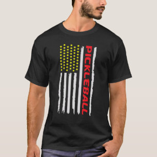 T-shirt Pickleball USA Drapeau Américain Joueur Américain
