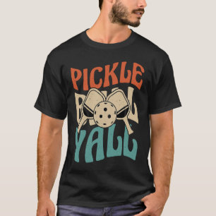T-shirt Pickleball Yall Retro Vintage 70's 80's 1