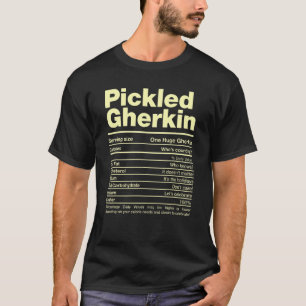 T-shirt Pickled Gherkin Nutrition Facts Hanoukka Jewish F