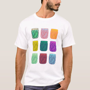 T-shirt Pickles Warhol Ludique Couleurs Vives Arc-en-ciel 