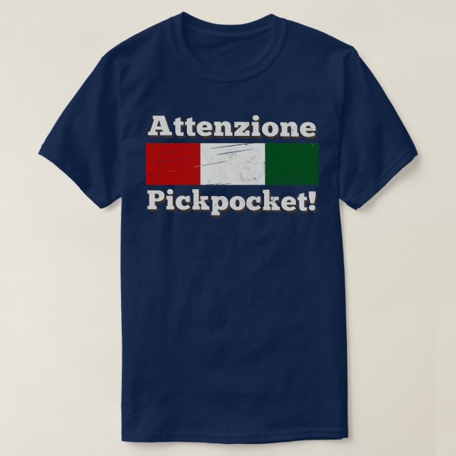 T-shirt Pickpocket Attenzione (Design devant)