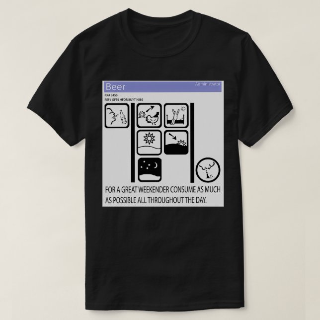 T-shirt Pictogramme de Weekender (Design devant)
