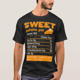 T-shirt Pie De Pomme De Terre Douce - Faits nutritionnels 