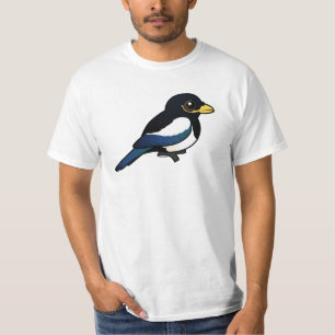 T-shirt pie Jaune-affichée