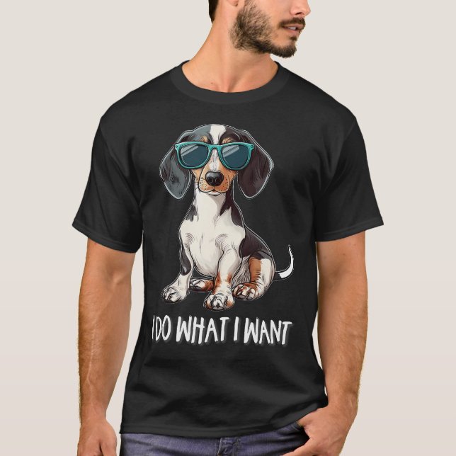 T-shirt Piebald Dachshund (Devant)