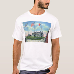 T-shirt Pièce de commandant dans le vieux château franç