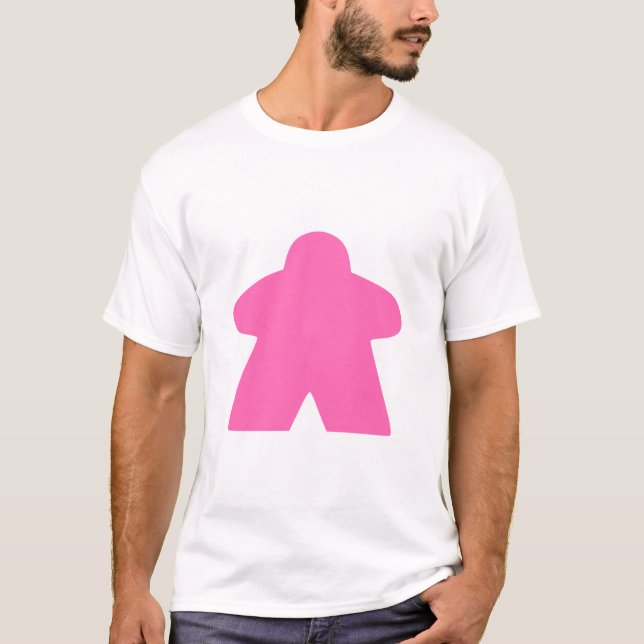 T-shirt Pièce de jeu de table de membres rose (Devant)