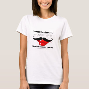 T-shirt Pièce de la coupure de Kelley (moustache)