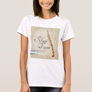 T-shirt Pièce de musique de cannelure
