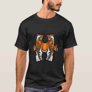 T-shirt Pièce de puzzle visage de tigre pour enfants Sensi