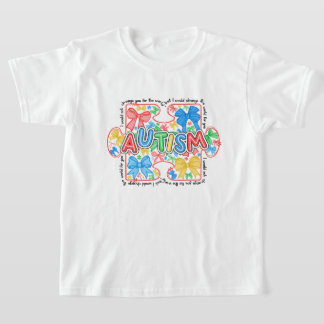 T-shirt Pièce de Sensibilisation sur l'autisme de fille Co