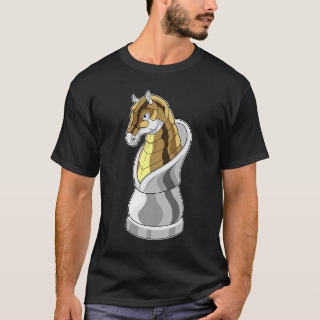 T-shirt Pièce d'échecs Cheval d'échecs (Devant)