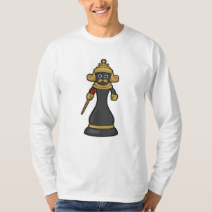 T-shirt Pièce d'échecs King aux échecs avec le personnel